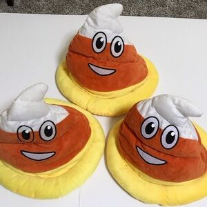 Smiling Candy Corn Plush Hats